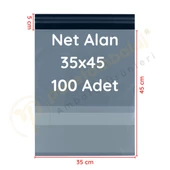 35x45+5 cm (35x50) Cepli Kargo Poşeti 100 Adet - 1