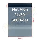 24x30+5 cm (24x35) Cepli Kargo Poşeti 500 Adet - 1