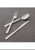 Hisar Optima Mercan 18 Parça 6 Kişilik Çatal Kaşık Bıçak Takımı Inox - 2