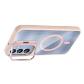 Samsung Galaxy A16 Kılıf Standlı ve Kamera Lens Hediyeli Kablosuz Şarj Özellikli Etro Kapak thumbnail 7