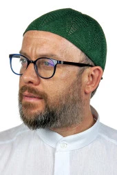 Berra Çelik Örme Dantel Namaz Takkesi Yeşil 1 Adet thumbnail 1