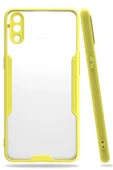 Samsung Galaxy A10S Kılıf Platin Silikon - Sarı - 1