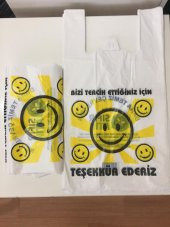 GÜLEN YÜZ BASKILI HIŞIR POŞET ORTA BOY 5KĞ ÜCRETSİZ KARGO - 1