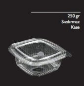 250 GR SIZDIRMAZ PLASTİK KAB KAP KASE 100LÜ - 1