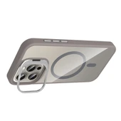 iPhone 15 Pro Max Kılıf Standlı ve Kamera Lens Hediyeli Kablosuz Şarj Özellikli Etro Kapak thumbnail 8