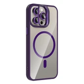 iPhone 15 Pro Max Kılıf Standlı ve Kamera Lens Hediyeli Kablosuz Şarj Özellikli Etro Kapak thumbnail 5