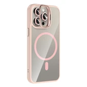 iPhone 15 Pro Kılıf Standlı ve Kamera Lens Hediyeli Kablosuz Şarj Özellikli Etro Kapak thumbnail 10