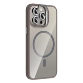 iPhone 15 Pro Kılıf Standlı ve Kamera Lens Hediyeli Kablosuz Şarj Özellikli Etro Kapak thumbnail 4