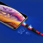 Joyroom S-M376 Type-c Mikro İphone Örgülü Çoklu USB Kablosu - 4