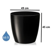 Omnipazar SO-YK07 Yakut Saksı Takımı Separetörlü 66 Litre Siyah 3 Adet - 2