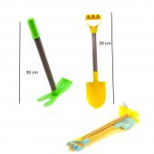 Oyuncak Kürek Kazma Set Çocuk Kazma Kürek Seti 50 Cm - 1