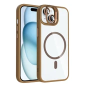 iPhone 15 Kılıf Standlı ve Kamera Lens Hediyeli Kablosuz Şarj Özellikli Etro Kapak thumbnail 1