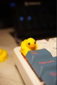 (2 ADET) Ducky Keycap Sevimli Sarı Ördek Klavye Tuşu Dekoratif Tuş Mekanik Klavye Uyumlu - 2