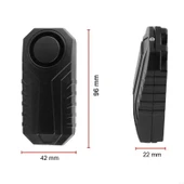 Uzaktan Kumandalı 113dB Bisiklet Motosiklet Alarmı Su Geçirmez SOS Fonksiyonu 7 Seviye Hassasiyet - 3