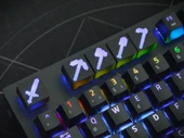 Minecraft Keycap Seti 5'li  RGB Uyumlu 3D Tuşlar  Mekanik Klavyeler için Gamer Tasarım thumbnail 2