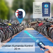 Uzaktan Kumandalı 113dB Bisiklet Motosiklet Alarmı Su Geçirmez SOS Fonksiyonu 7 Seviye Hassasiyet - 6