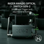 Razer Huntsman V3 Pro TKL Beyaz RGB Analog Optik Kablolu İngilizce Oyuncu Klavyesi (RZ03-04981700-R3M1) - 5