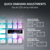 Razer Huntsman V3 Pro TKL Beyaz RGB Analog Optik Kablolu İngilizce Oyuncu Klavyesi (RZ03-04981700-R3M1) - 3