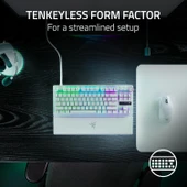 Razer Huntsman V3 Pro TKL Beyaz RGB Analog Optik Kablolu İngilizce Oyuncu Klavyesi (RZ03-04981700-R3M1) - 4
