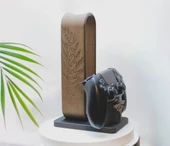 The Last of Us Kulaklık Standı ve Oyun Kolu Tutucu  PS5 Xbox Uyumlu Ahşap Görünümlü Dekor - 1