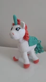 Boynuzlu At Şeker Pony Amigurumi Organik Oyuncak - 1