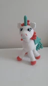 Boynuzlu At Şeker Pony Amigurumi Organik Oyuncak - 2