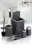 LUNA 5Lİ BANYO SET. KROM-ANTRASİT - 5
