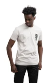 Slim Fit Sıfır Yaka Baskılı Pamuklu T-Shirt thumbnail 1