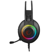 RAMPAGE RM-K27 X-JAMMER RAINBOW LEDLİ PC USB 3.5M PS4-XBOX-MOBILE GAMING OYUNCU MİKROFONLU KULAKLIK RAMPAGE - 4