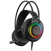 RAMPAGE RM-K27 X-JAMMER RAINBOW LEDLİ PC USB 3.5M PS4-XBOX-MOBILE GAMING OYUNCU MİKROFONLU KULAKLIK RAMPAGE - 1