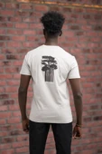 Slim Fit Sıfır Yaka Baskılı Pamuklu T-Shirt thumbnail 4