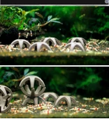 ( 5 Adet ) Siyah Renk Akvaryum Karides Barınağı  Yıldız Formlu Dinlenme Ve Gizlenme Alanı thumbnail 3