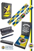 Fenerbahçe Orijinal Lisanslı En Büyük Fenerbahçe Saten Şal Atkı + Uçlu Kalem Set Hediye Ahşap Kutulu thumbnail 1