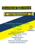 Fenerbahçe Orijinal Mazinde Bir tarih Yatar Şal Atkı Seramik Kupa Set Kanarya Baskılı Ahşap Kutulu - 3