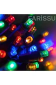 RGB Peri LED Işık Zinciri - 5 Metre Fişli, Buton Kontrollü - Çok Renkli Dekorasyon - 5