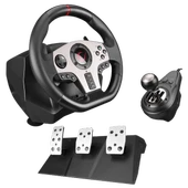 RAMPAGE V902 PS3 / PS4 / PC / XBOX ONE / XBOX 360 / SWITCH 3 PEDALLI - EL VİTESLİ GAMING OYUNCU DİREKSİYONU RAMPAGE - 1