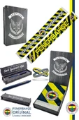 Fenerbahçe Orijinal Son Sözümüz Fenerbahçe Saten Atkı + Uçlu Kalem + Bileklik Set Hediye Ahşap Kutu - 1