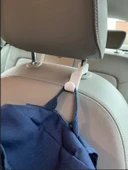 Araç Koltuk Arkası Askı Aparatı (2'li Set) Poşet & Çanta Tutucu Kanca Başlık Demirine Takılır - 3