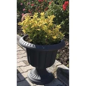 Omnipazar SO-N003 Nergiz Dekoratif Dış Mekan Saksı 47 lt Antrasit 3 Adet thumbnail 3