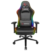 RAMPAGE KL-R19 MONCHER RGB AYDINLATMALI SİYAH OYUNCU KOLTUĞU RAMPAGE - 1