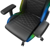RAMPAGE KL-R19 MONCHER RGB AYDINLATMALI SİYAH OYUNCU KOLTUĞU RAMPAGE - 8