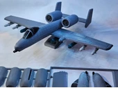 A10 Warthog Uçak Maket Kiti Kurulabilir Jet Uçağı Oyuncak Seti Koleksiyon ve Hobi Model - 1