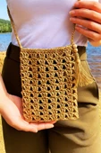 Doğal Hasır Mini Omuz Çantası thumbnail 1