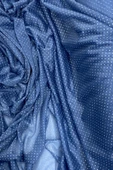 Yağmur Damlası Simli Abiye Elbise Şallık Tül Kumaş İndigo Mavi 89 thumbnail 2