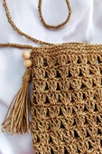 Doğal Hasır Mini Omuz Çantası thumbnail 2