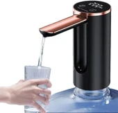 lifcasual Su Miktarı Seçimli O atik Su Sebili USB Şarjlı Evrensel Galon Şişeler için Elektrikli Katlanabilir Su Pompası Siyah thumbnail 1