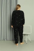 Moda Çizgi Welsoft Polar Kadın Büyük Beden Pijama Takımı 808043 - 6