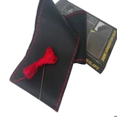 DİKİŞLİ DİREKSİYON KILIFI SİYAH DERİ KIRMIZI DİKİŞLİ FIAT EGEA İÇİN thumbnail 5