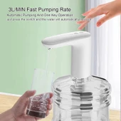 Pepisky Su Şişesi Pompası Taşınabilir Elektrikli Su Sebili USB Şarj 2 Çalışma Modu 5 Galon Otomatik Anahtar Ev Ofis Açık Hava için İçme Suyu Pompası thumbnail 2