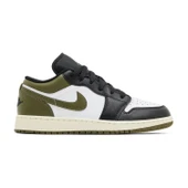 Air Jordan 1 Low Black Toe Medium Olive thumbnail 1
